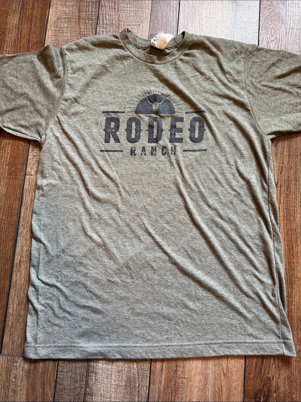 Men's Olive Graphic Tee Rodeo Ranch Size Medium